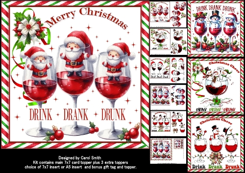 cup1383587_1209 - 7x7 Christmas cheer choice of four mini kit