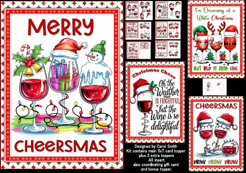 cup1388458_1209 - 5x7 Merry Cheersmas choice of four mini kit
