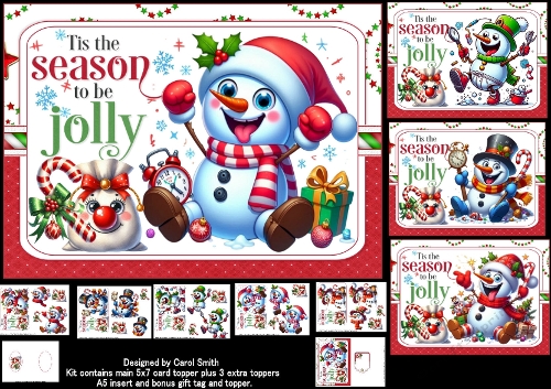 A5 Tis the season choice of four mini kit