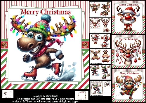 7x7 Reindeer games 2 choice of four mini kit