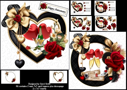 7x7 Always and forever choice of two mini kit