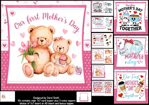 7x7 our first Mothers day girl choice of four mini kit
