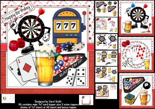 7x7 games night at the pup choice of four mini kit