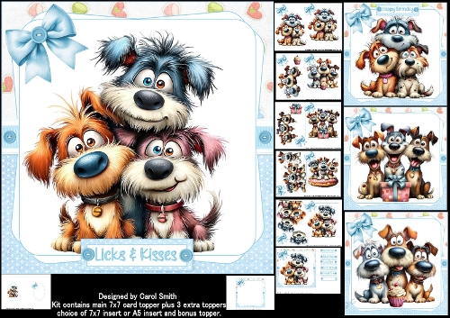 cup1425418_1209 - 7x7 Quirky doggy special wishes choice of four mini kit 