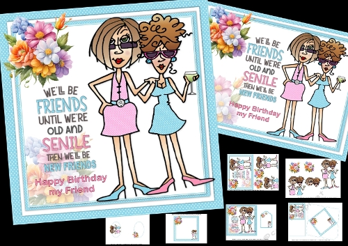 Rita and JJ best friends A5 & 7x7 mini kit