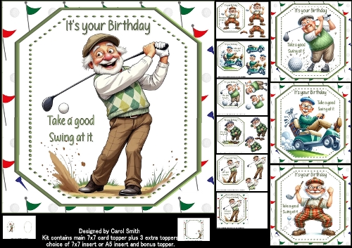 cup1426000_1209 - 7x7 Grandpa and his golf swing choice of four mini kit