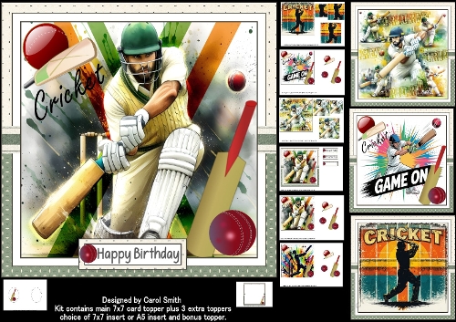 7x7 Lets play cricket choice of four mini kit