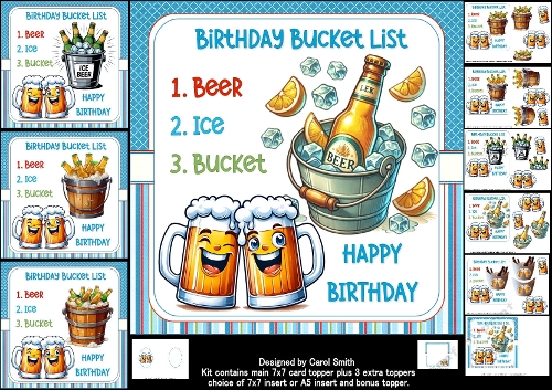 cup1439287_1209 - 7x7 The birthday bucket list for the guys choice of four mini kit