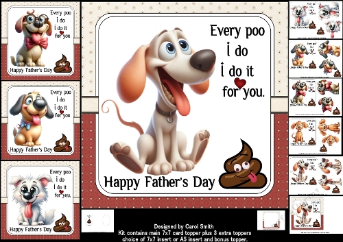 7x7 Special doggy dad choice of four mini kit