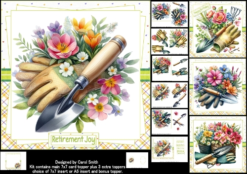 cup1440487_1209 - 7x7 The lady love her garden choice of four mini kit