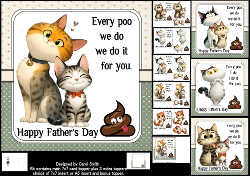 cup1441018_1209 - 7x7 Special cat dad choice of four mini kit