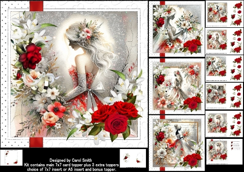 7x7 The beautiful bride choice of four mini kit