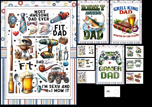 cup1445473_1209 - 7x7 Special dad choice of four mini kit