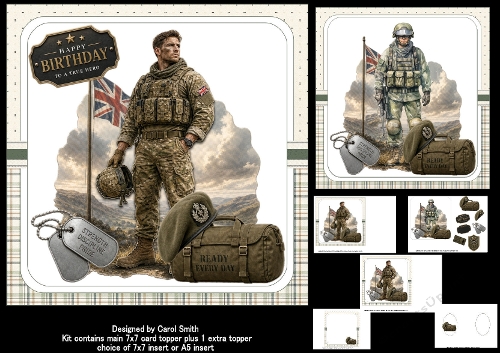 7x7 Englands soldiers choice of two mini kit 