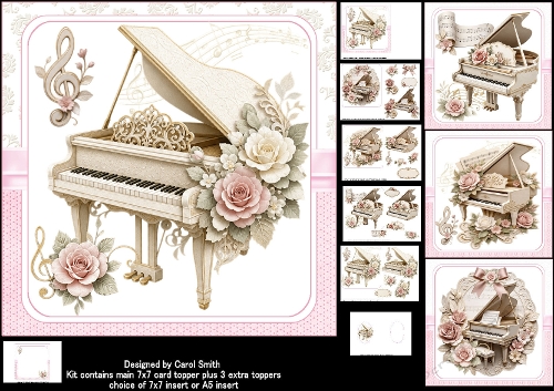 7x7 The elegant piano choice of four mini kit