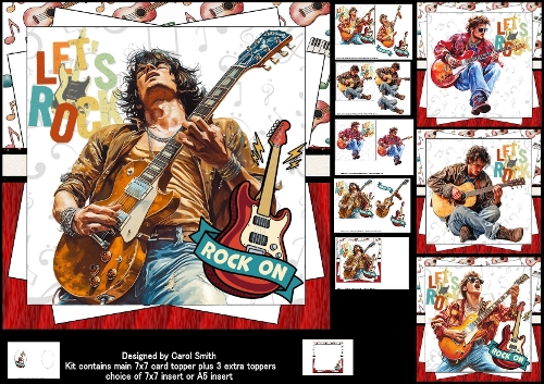 7x7 Rock on male choice of four mini kit