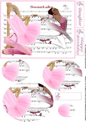 Swan Lake Ballet Oval Pyramage