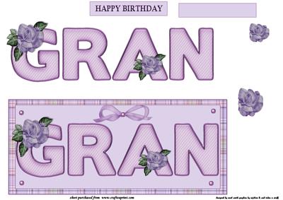 Lavender Roses and Pearls for Gran