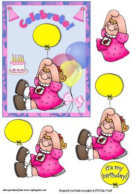 Birthday Balloon Girl