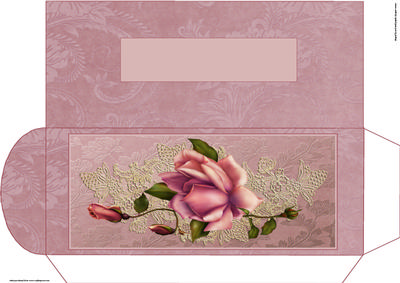 Antique Lace and Rose Choc Bar Packet