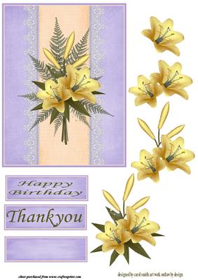 Yellow Lillys and Lace