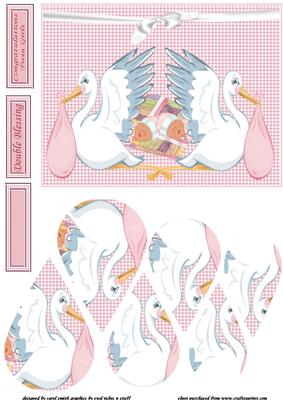 Twin Girls Double Teardrop