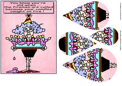 Too Many Candles Teardrop Pyramid