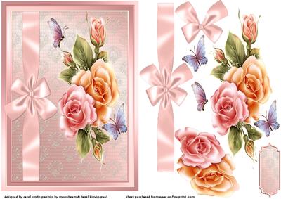 Sweet Roses Tied with Ribbon