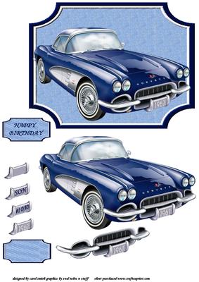 The Classic Blue Corvette