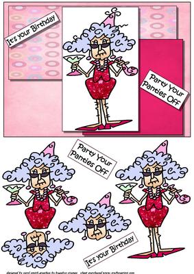 Stella Party Your Panties Off Decoupage