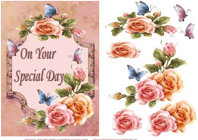 Shimmering Roses and Butterflies on Your Special Day