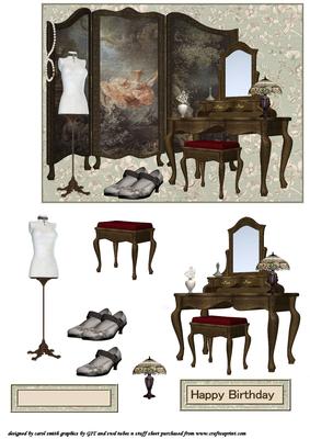 Vintage Ladies Dressing Room