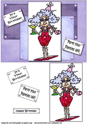 Stella Parties Her Panties Off Quick Card
