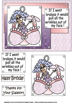 Stella's Gone Braless Quick Card