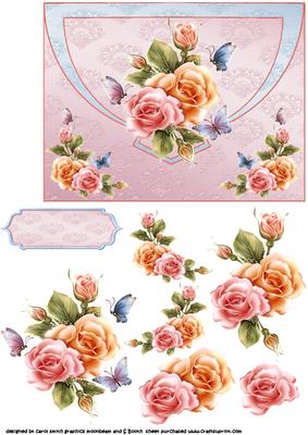 Fancy Floral Faux Envelope