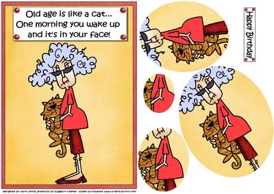 Stella Says Old Age is Like a Cat Oval Pyramid