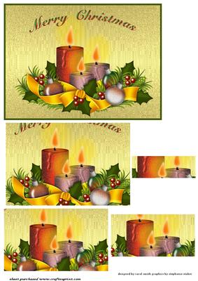 The Merry Christmas Candles Pyramid