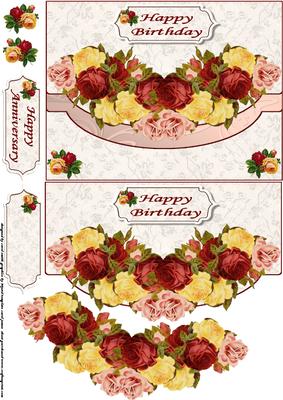Birthday or Anniversary Swag Faux Envelope