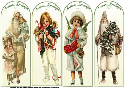 Vintage Christmas Bookmarks