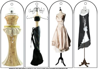 Vintage Fashion Bookmarks