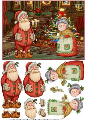 Mrs Claus Brings Santa Cookies