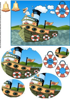 The Birthday Tug Oval Pyramid