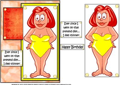 Susie Has Been on a Diet Quick Card