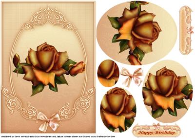 The Framed Burnished Rose Oval Pyramid
