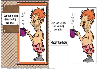 Bert's Got Out of Bed for This Quick Card