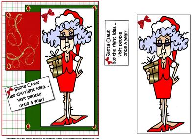 Stella Say's Santa Has the Right Idea Quick Card