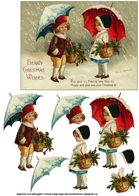 Vintage Christmas Children