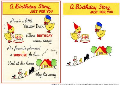 Childs Vintage Birthday Topper