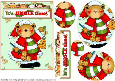 It's Jingle Time Oval Pyramid