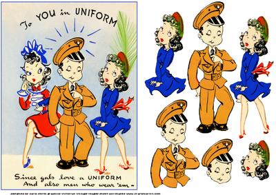 Vintage to the Boys in Uniform